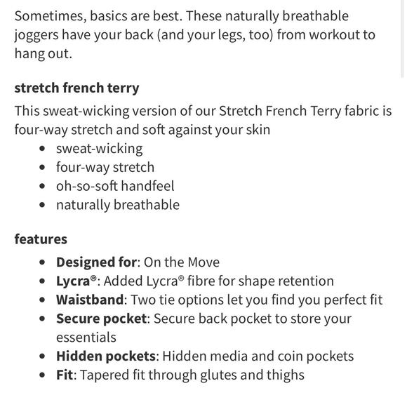 Lululemon City Sweat Jogger 29" *French Terry Delicate Mint Men’s Small - Picture 5 of 11